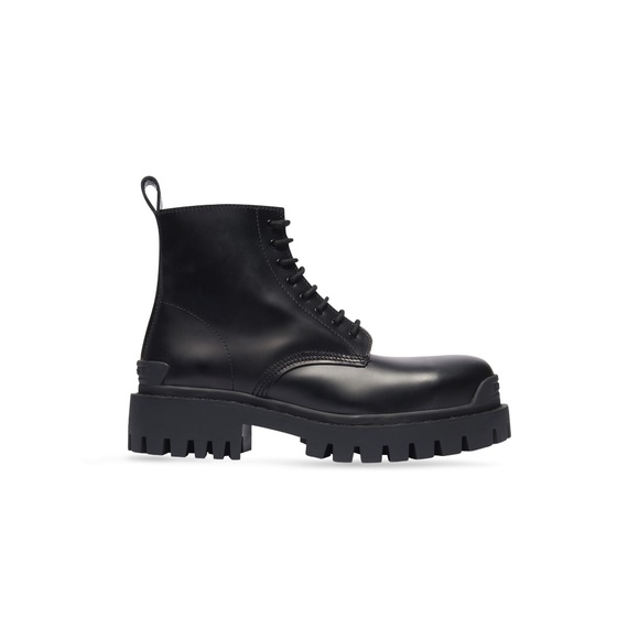 Balenciaga Black Leather Boots - Picture 1 of 9